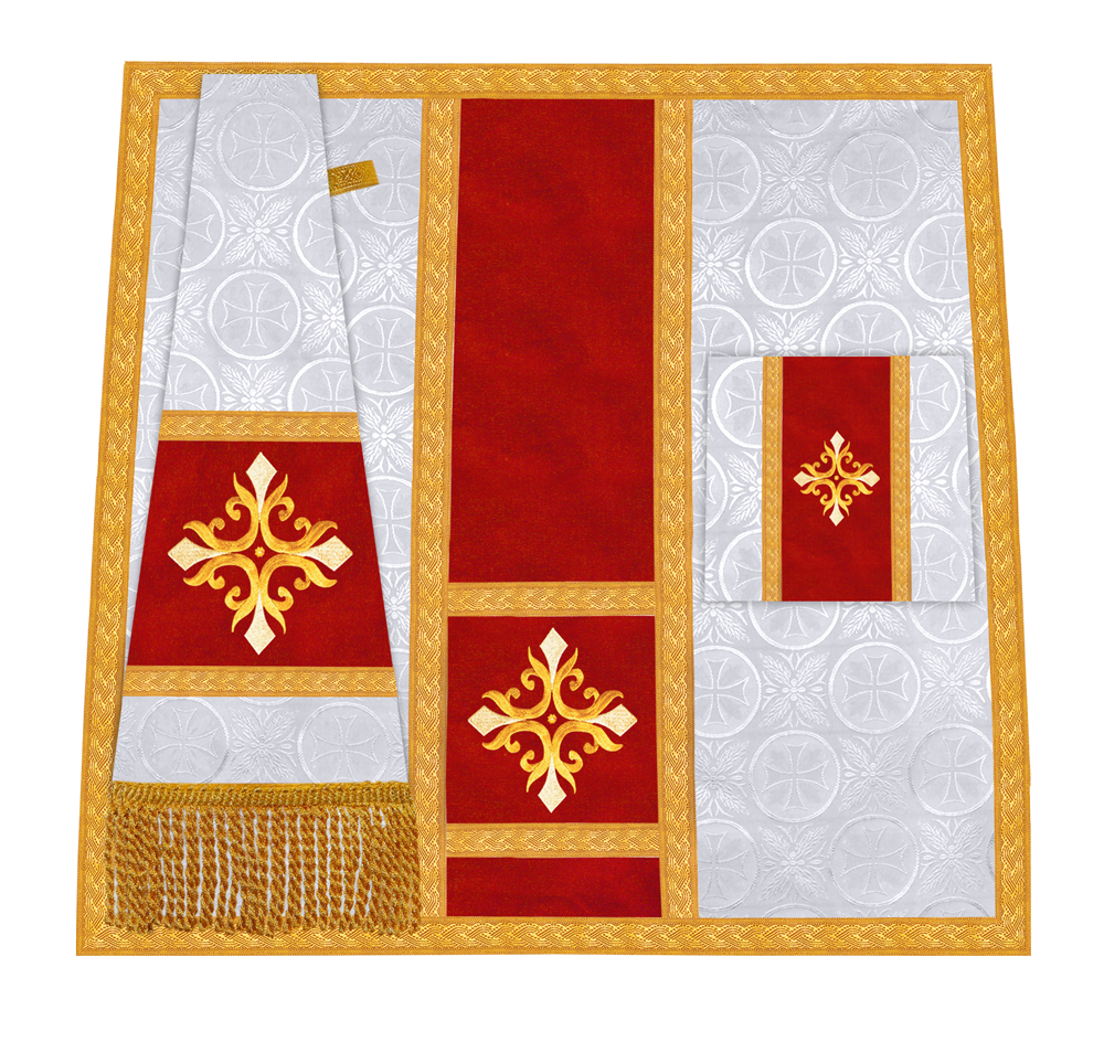 Handcrafted Altar Mass Set with Embroidered Motif