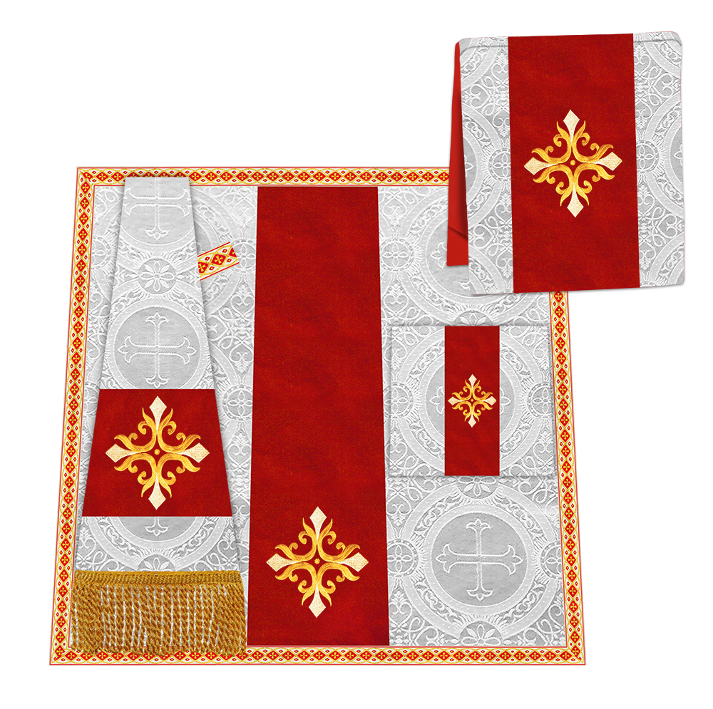 Enhanced Gothic Cope Vestments With Liturgical cross