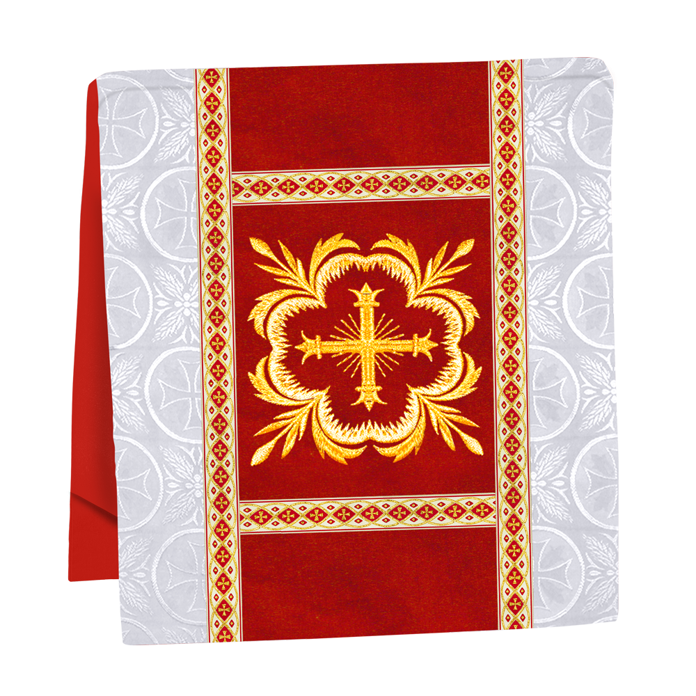 Traditional Altar Mass Set with  Embroidered Motifs