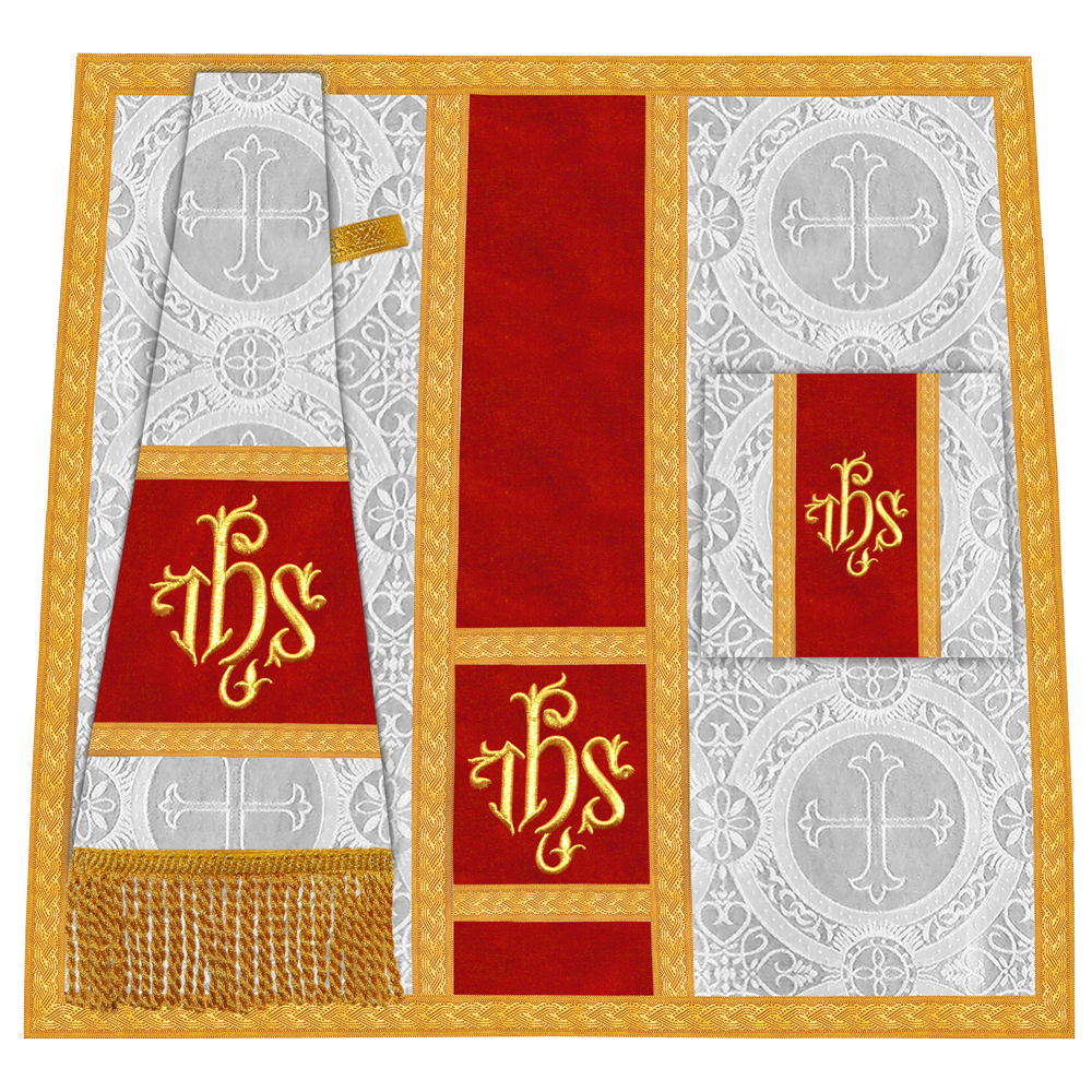 Roman chasuble with Motif and Trims