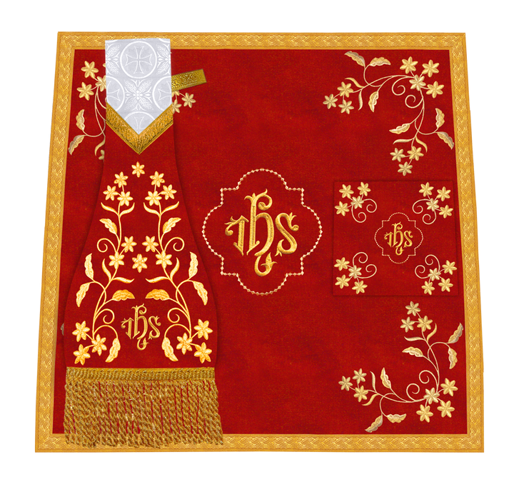 Liturgical Church Mass Set with Ornate Embroidery