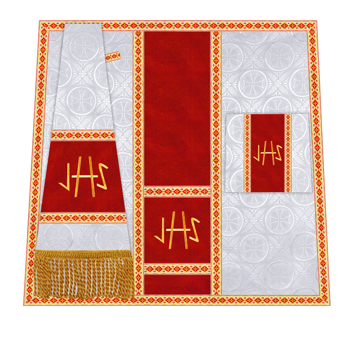 Altar Mass Set with Detailed Motif Embroidery