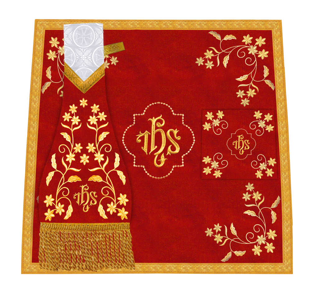 Altar Cloth with Fine Embroidery and Spiritual Motif