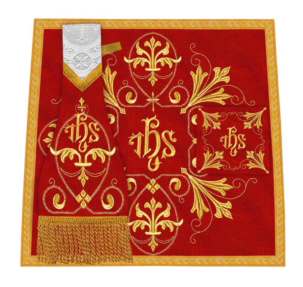 Set of Four Catholic Fiddleback Vestments