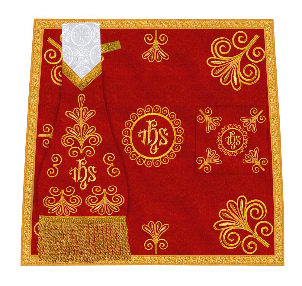 Church Mass Set with Elegant Liturgical Embroidery