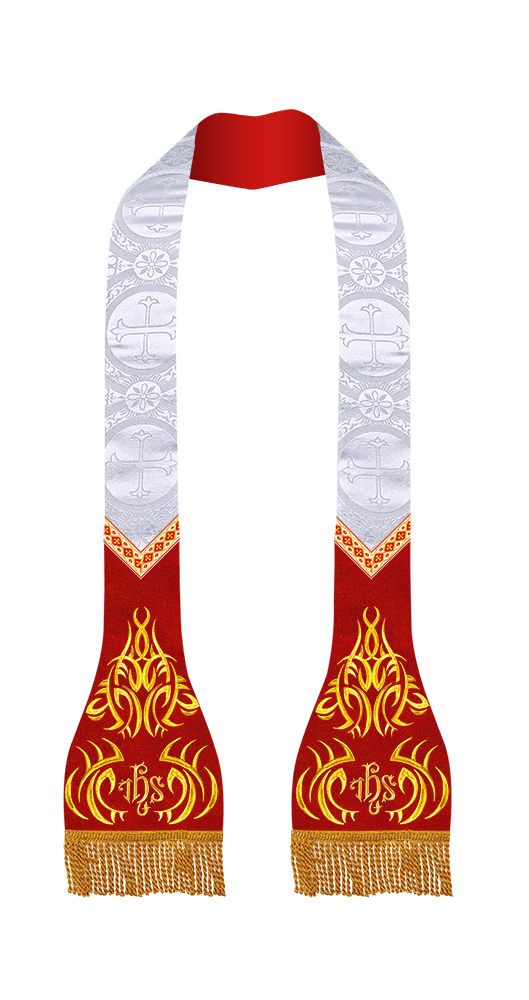 Embroidered Roman Stole with Motif