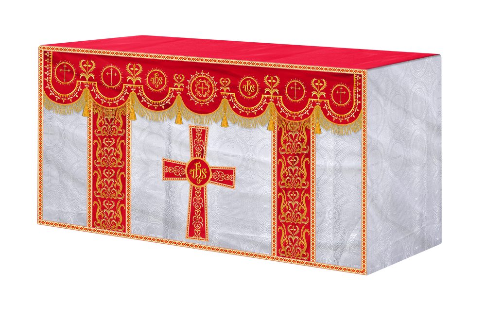 Communion Table Cloth with Embroidered Trims