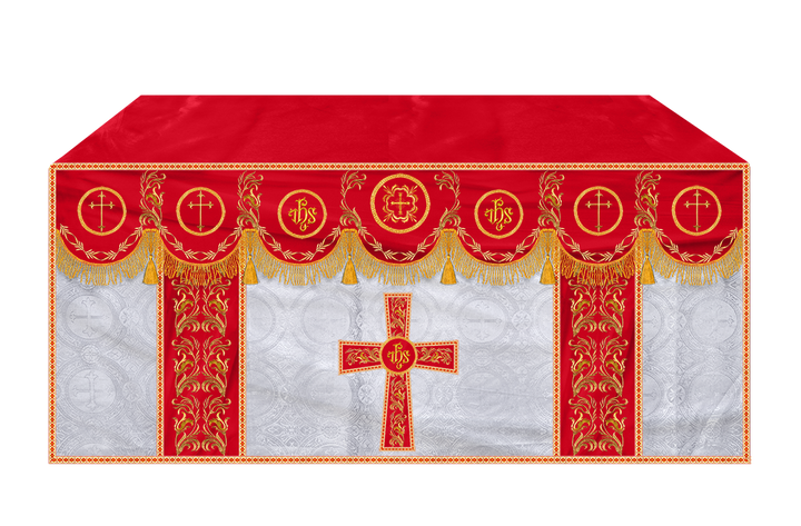 Altar Cloth with Liturgical Motif and Trims