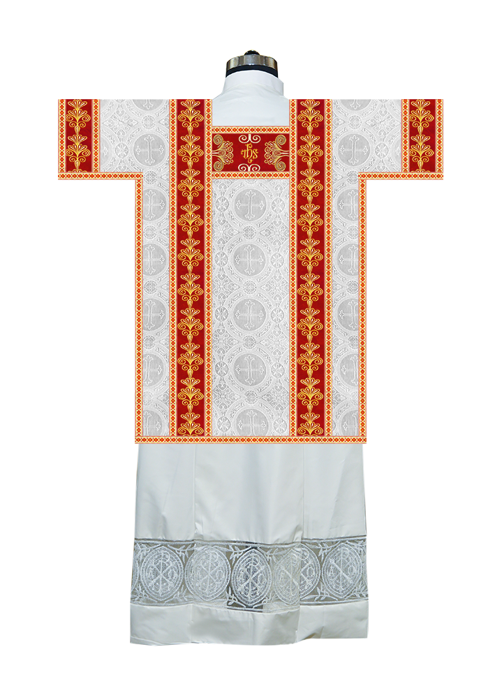 Tunicle Vestment with Motif and Trims