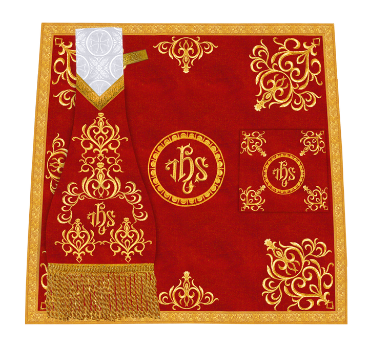 Embroidered Mass Set with Liturgical Motif