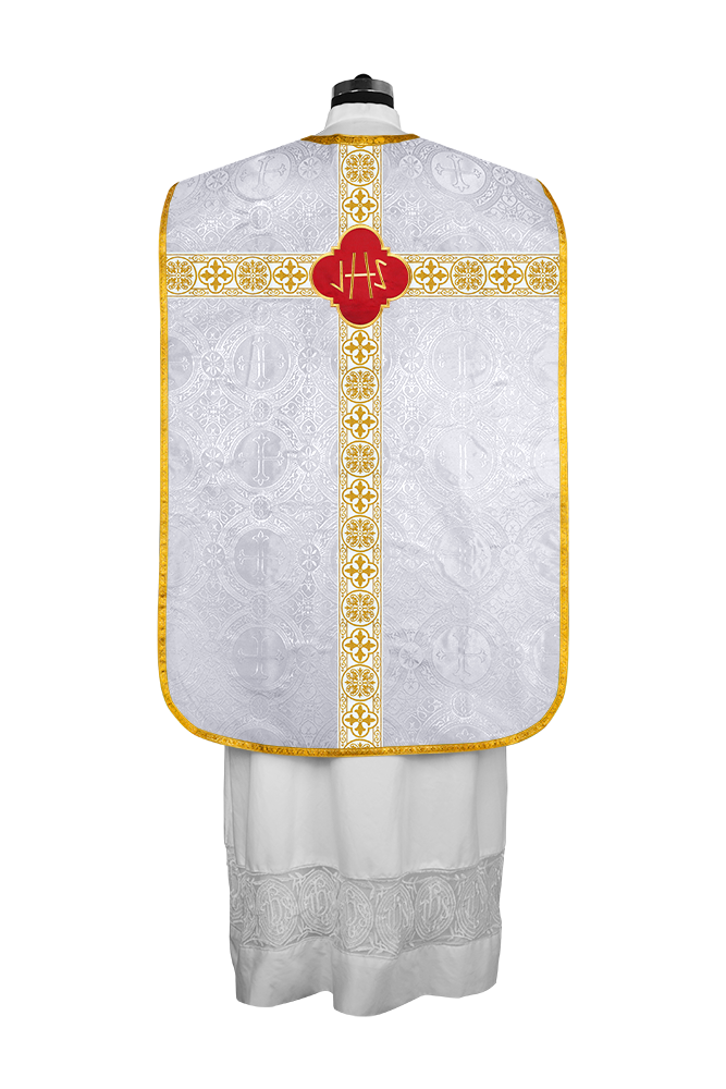 Vestimentas con espalda de violín con motivo y cruz Orphrey