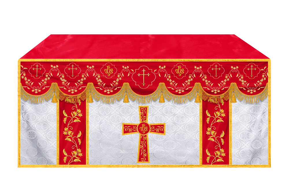 Altar Cloth with Fine Embroidery and Spiritual Motif