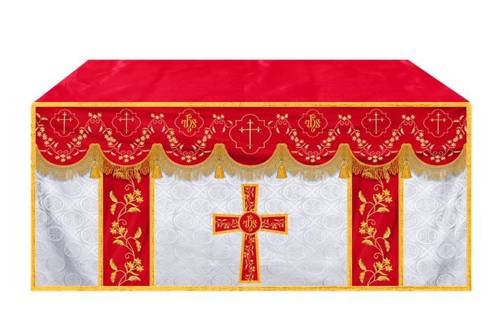 Altar Cloth with Fine Embroidery and Spiritual Motif