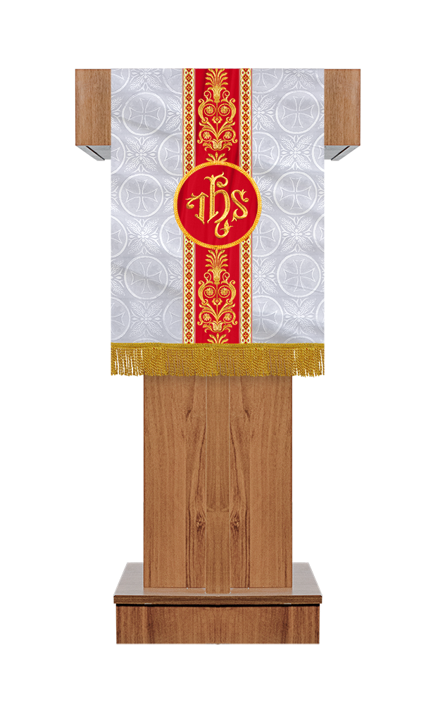 Embroidered Pulpit adorned with Motif and Trims