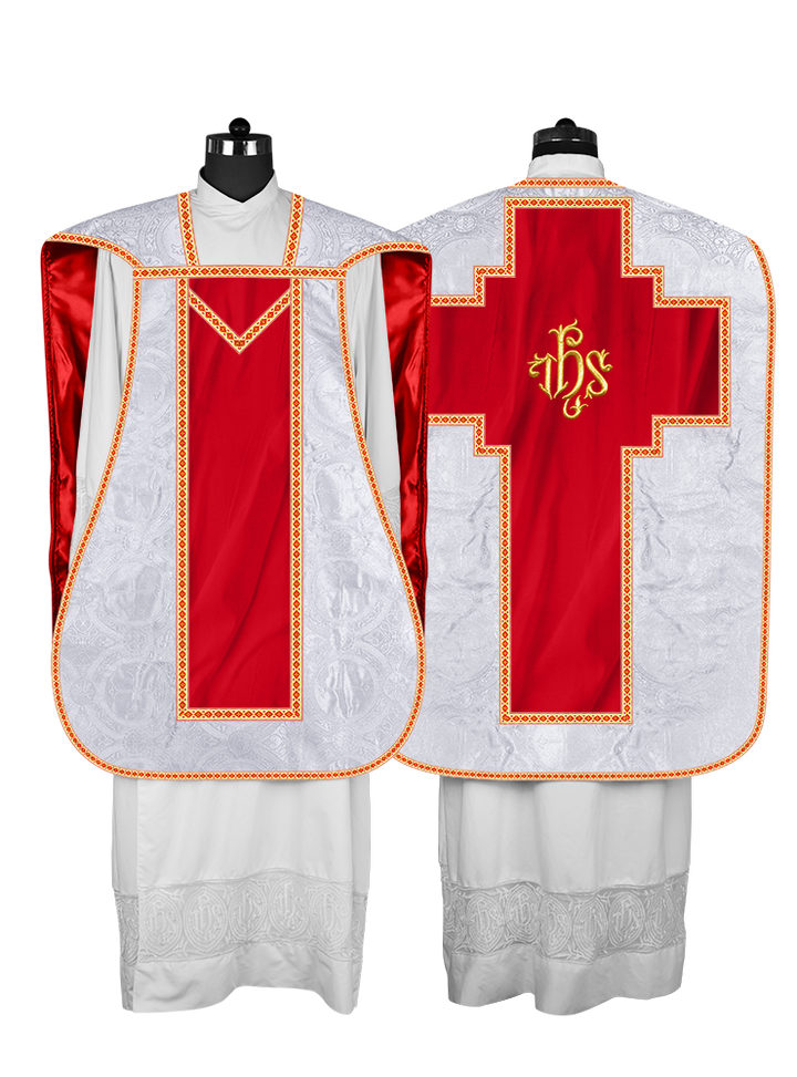 Roman chasuble with Motif and Trims
