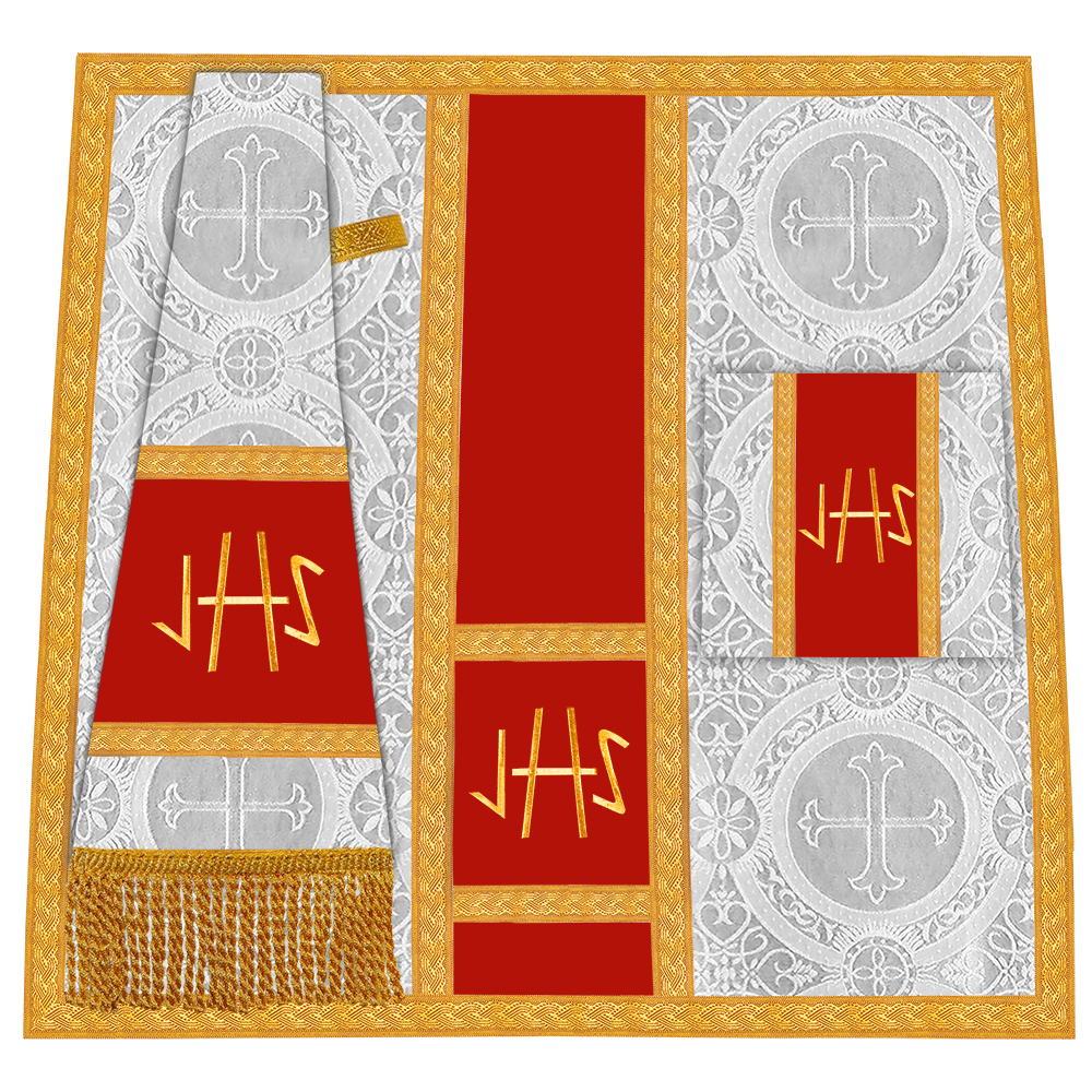 Spiritual Church Mass Set with Embroidered Motif