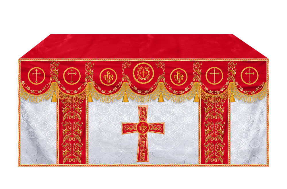 Handmade Church Altar Cloth with Traditional Embroidery