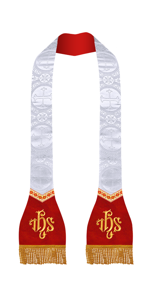 Roman Stole with Motif and trims