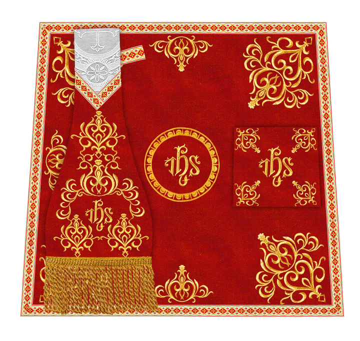 Borromean Chasuble Vestment Adorned With Colour Braids and Trims