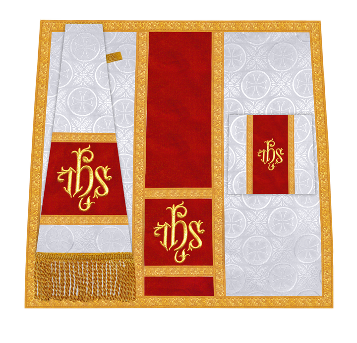 Handcrafted Altar Mass Set with Embroidered Motif
