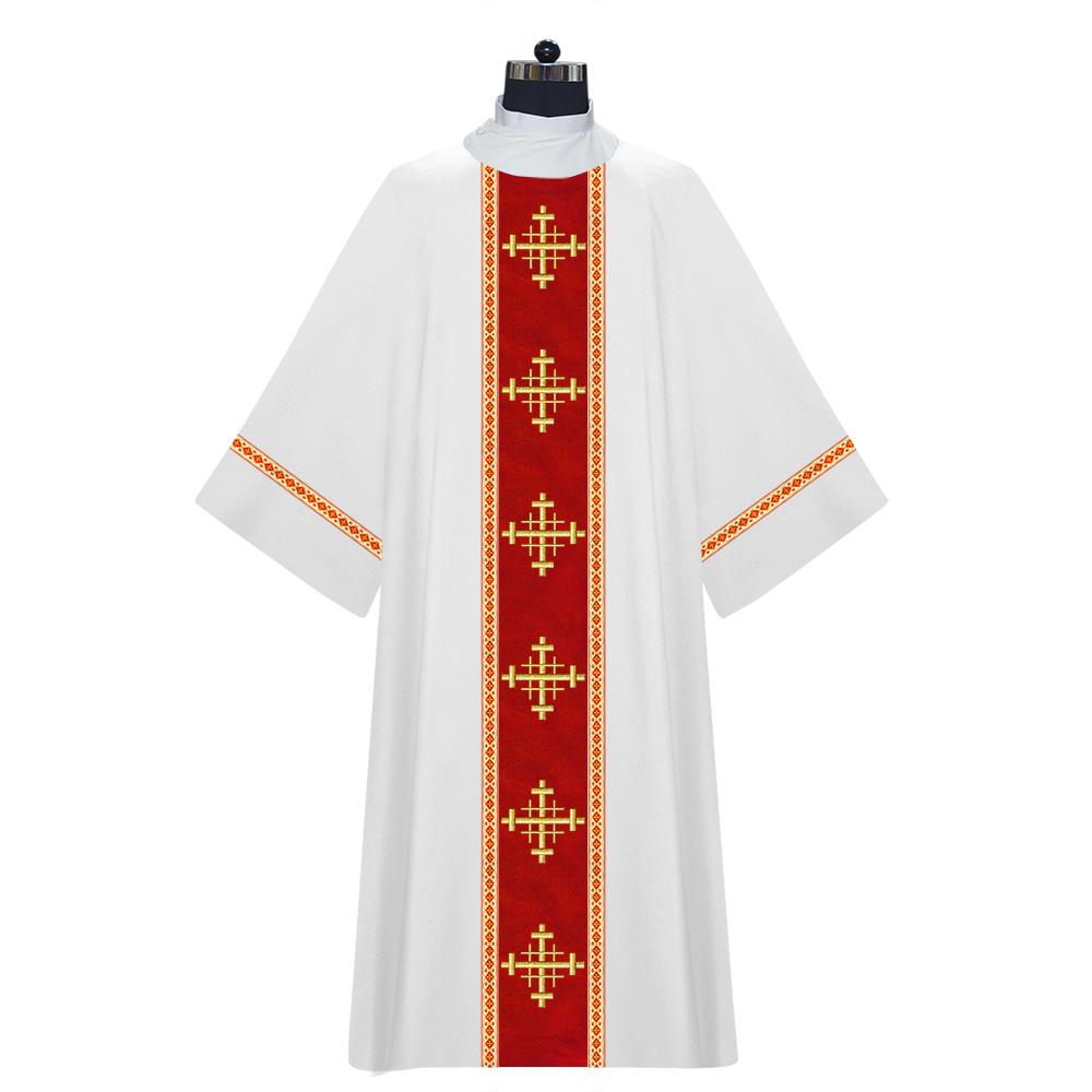 Dalmatics With Ornated Spiritual Cross and Trims