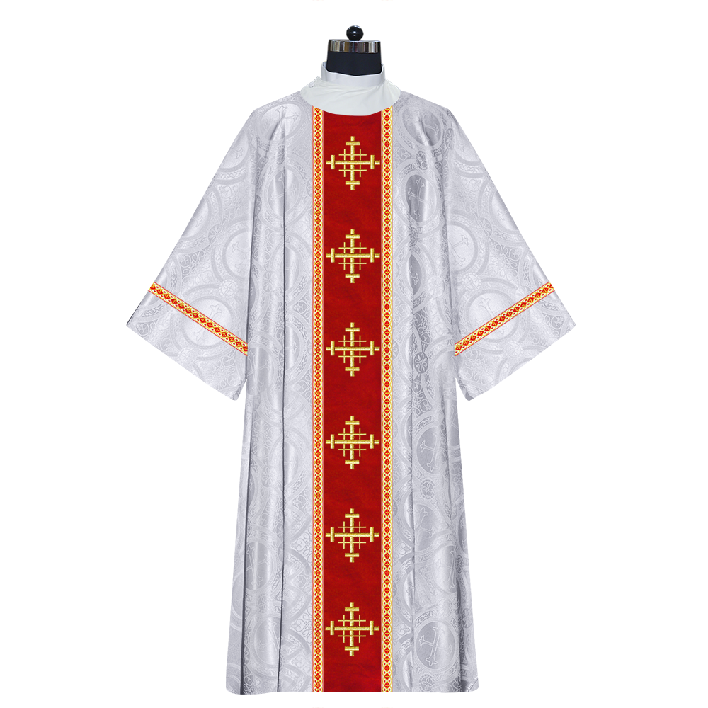 Dalmatics With Ornated Spiritual Cross and Trims