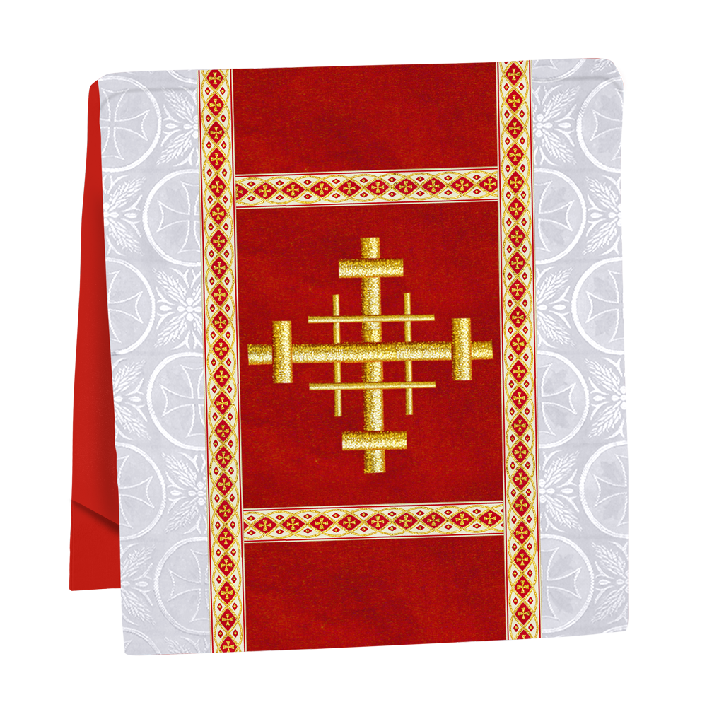 Traditional Altar Mass Set with  Embroidered Motifs