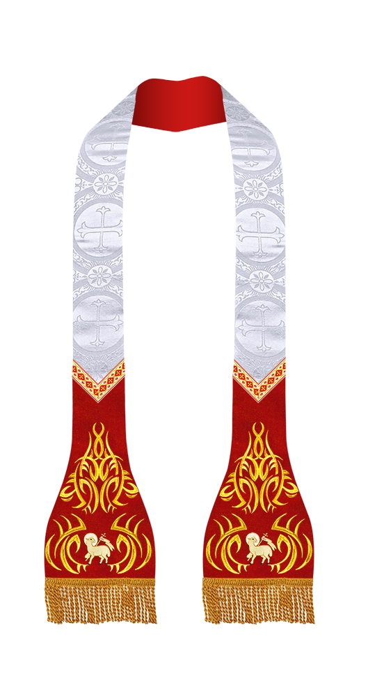 Embroidered Roman Stole with Motif