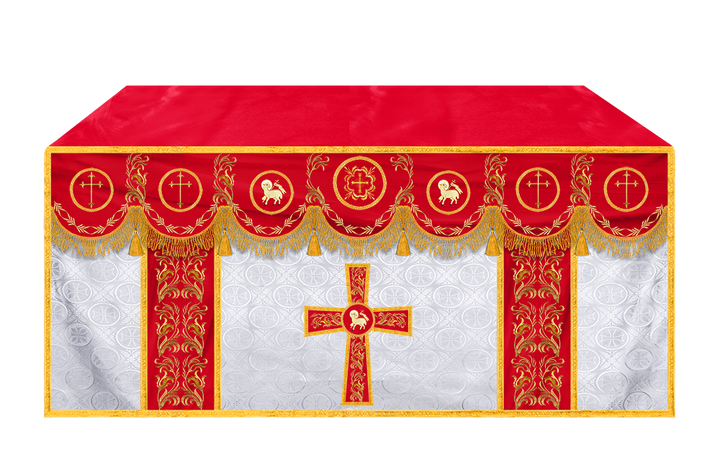 Church Altar Cloth with Refined Embroidery and Motif
