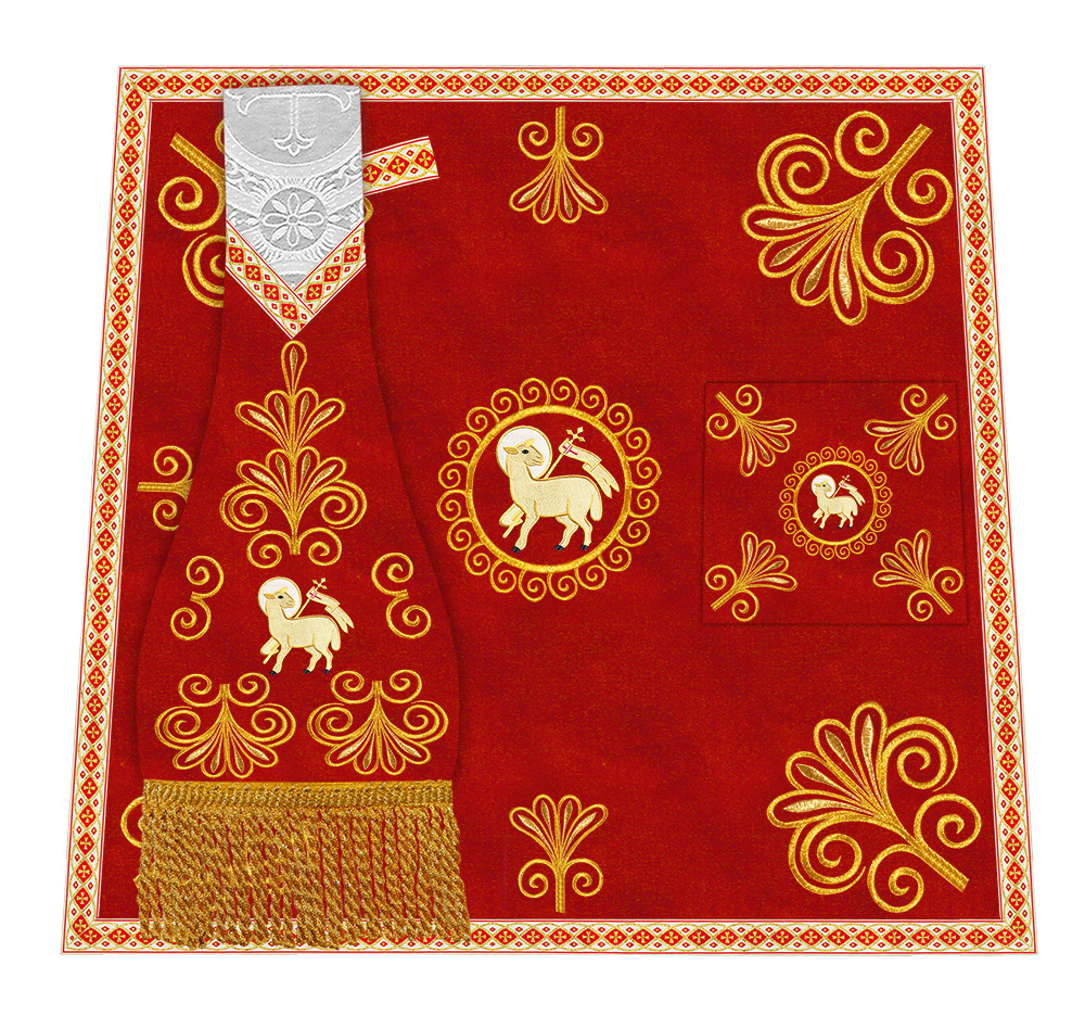 Ornate Embroidery Mass set with Motif