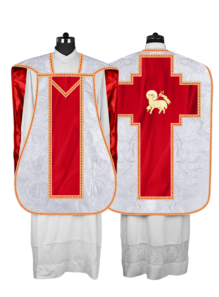 Roman chasuble with Motif and Trims