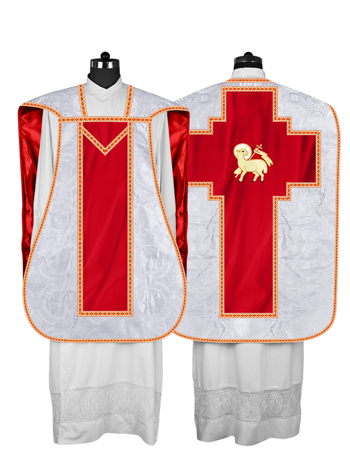 Roman chasuble with Motif and Trims