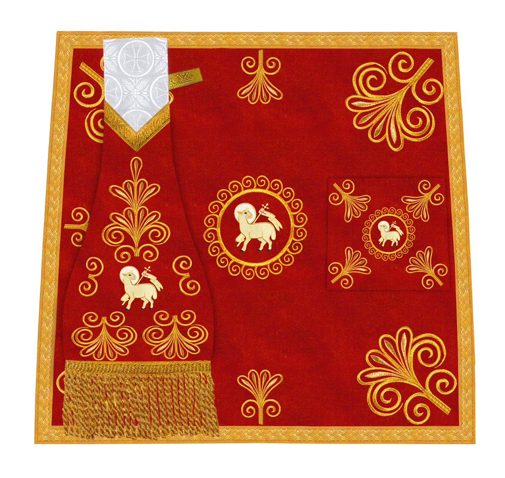 Church Mass Set with Elegant Liturgical Embroidery