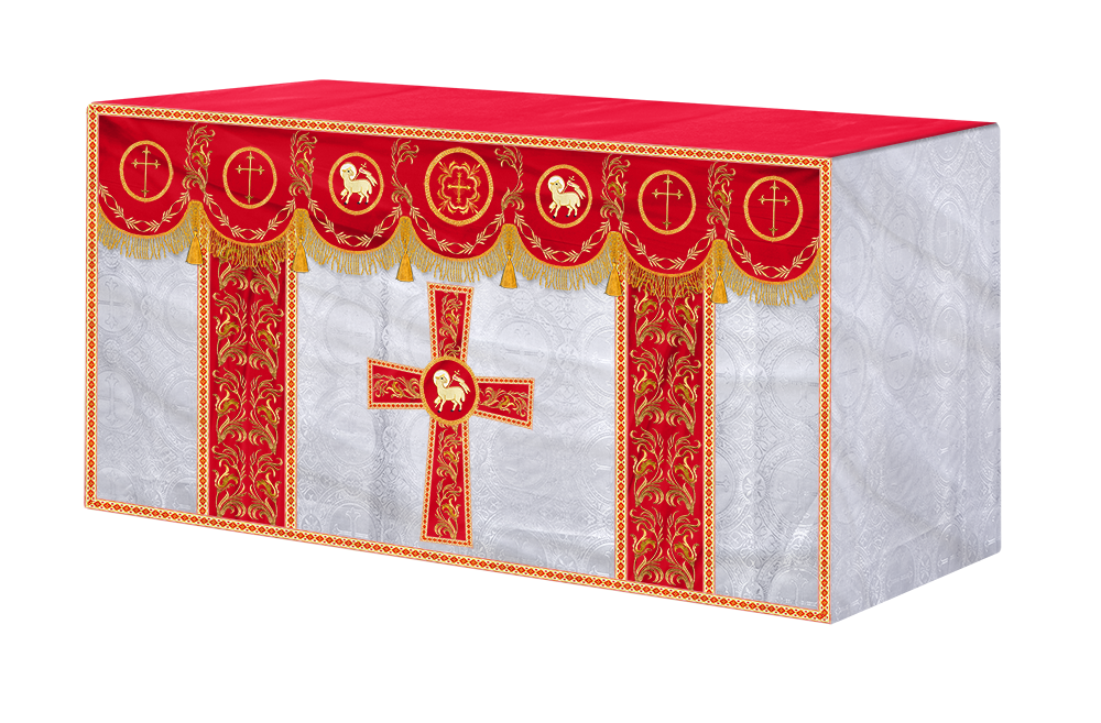 Altar Cloth with Liturgical Motif and Trims