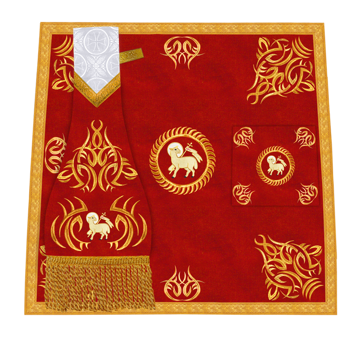Altar Mass Set adorned with Spiritual embroidery