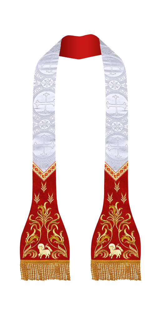 Roman Catholic Stole with Spiritual motif