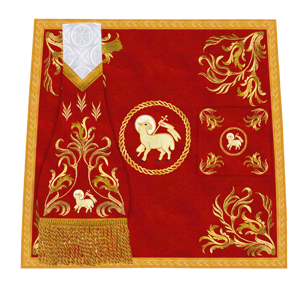 Church Altar Cloth with Refined Embroidery and Motif
