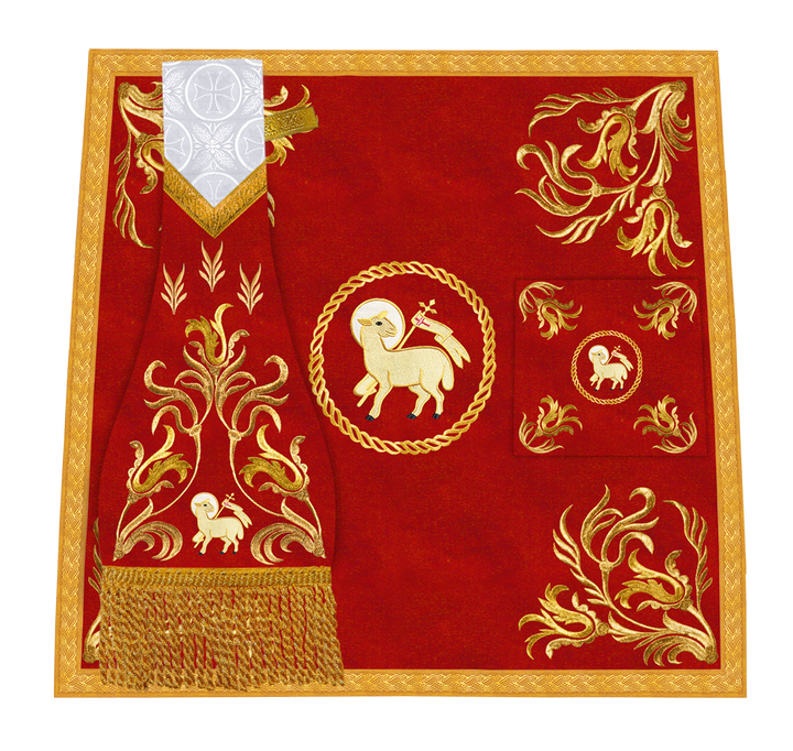 Church Altar Cloth with Refined Embroidery and Motif