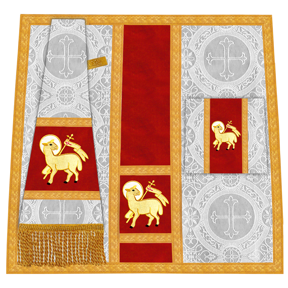 Roman Chasuble with Adorned Orphrey