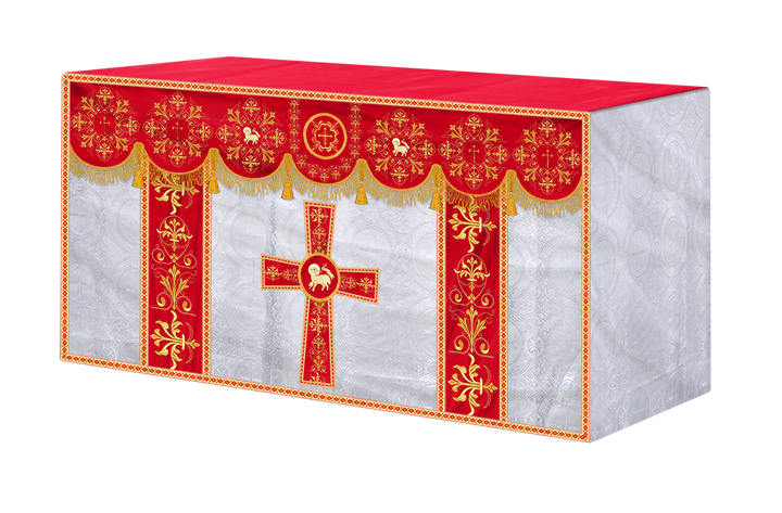 Altar Cloth with Spiritual Motif and Trims