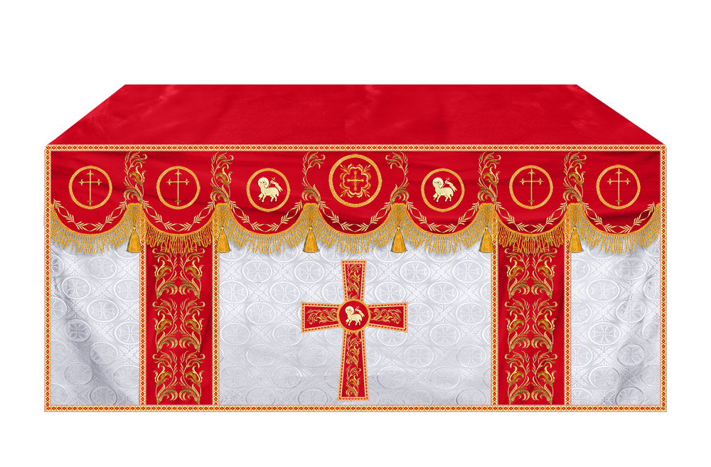 Handmade Church Altar Cloth with Traditional Embroidery
