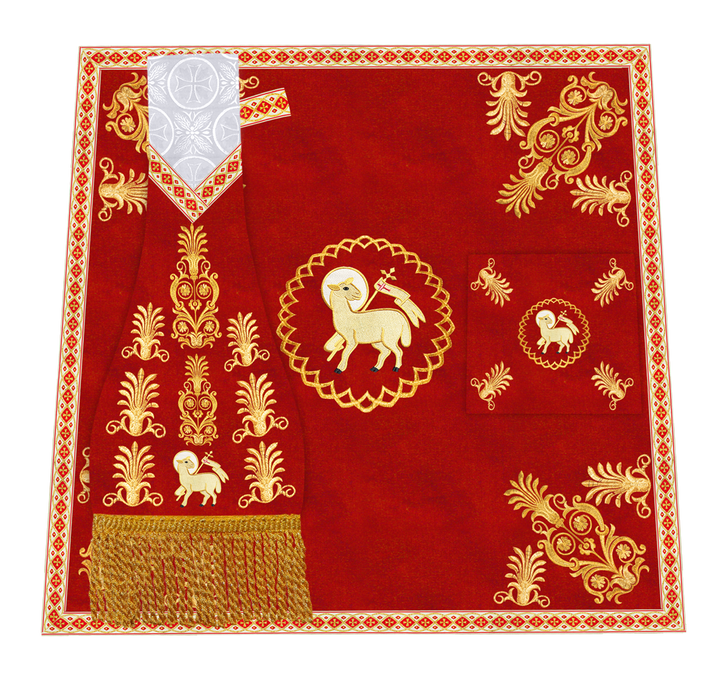 Altar Mass Set adorned with Liturgical motif and Trims