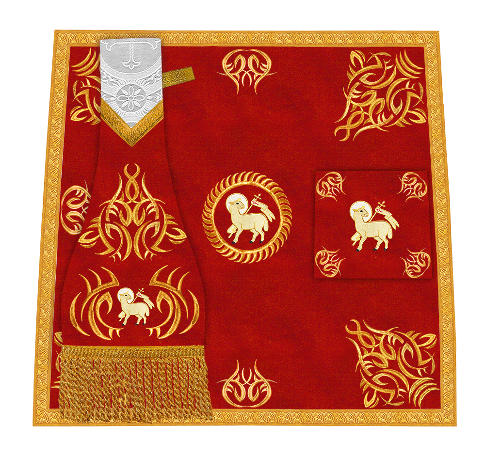 Set of four Fiddleback vestment with stole