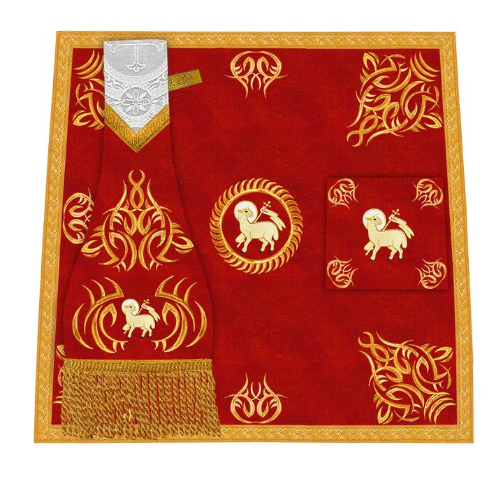 Set of four Fiddleback vestment with stole