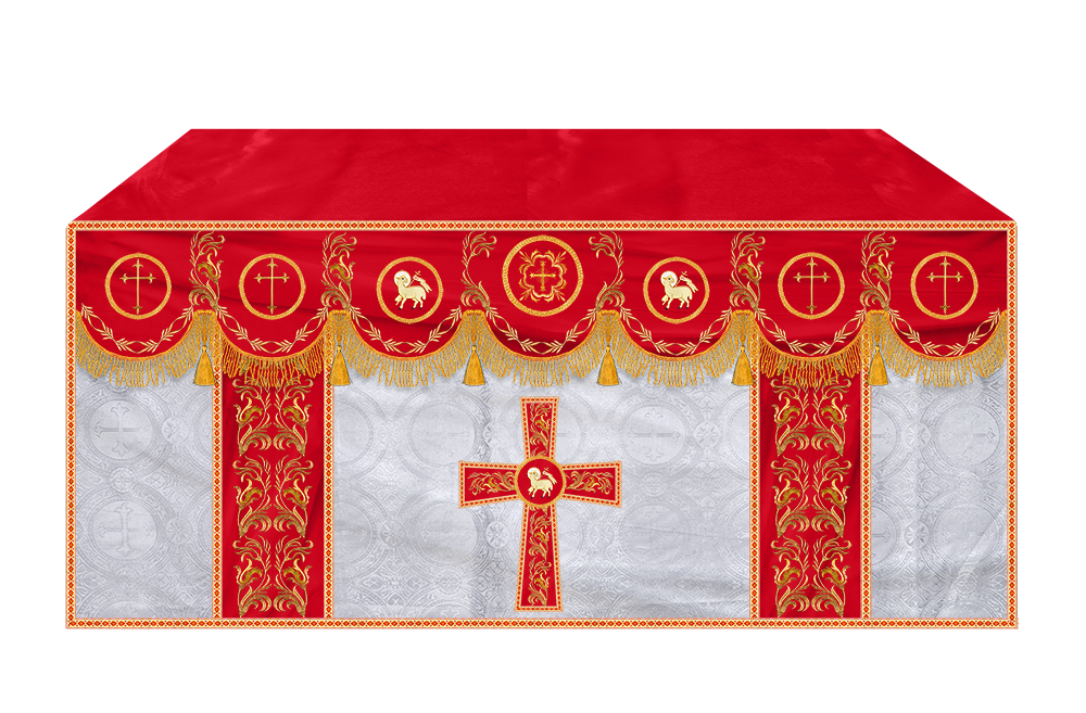 Altar Cloth with Liturgical Motif and Trims