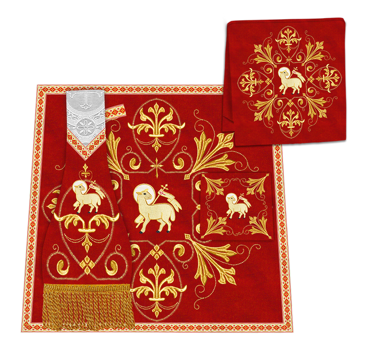 Altar Cloth with Spiritual Motif and Trims