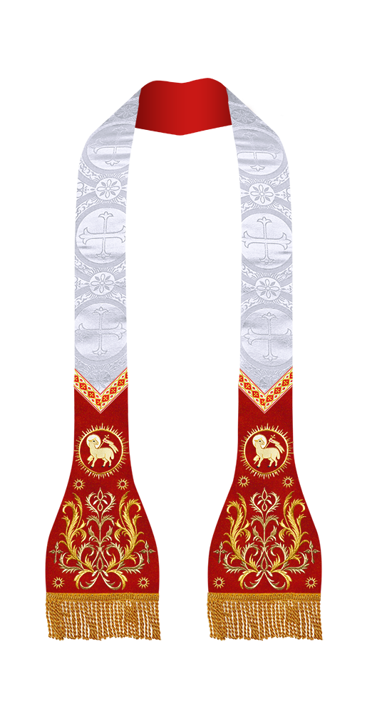 Roman Stole with Braided Embroidery