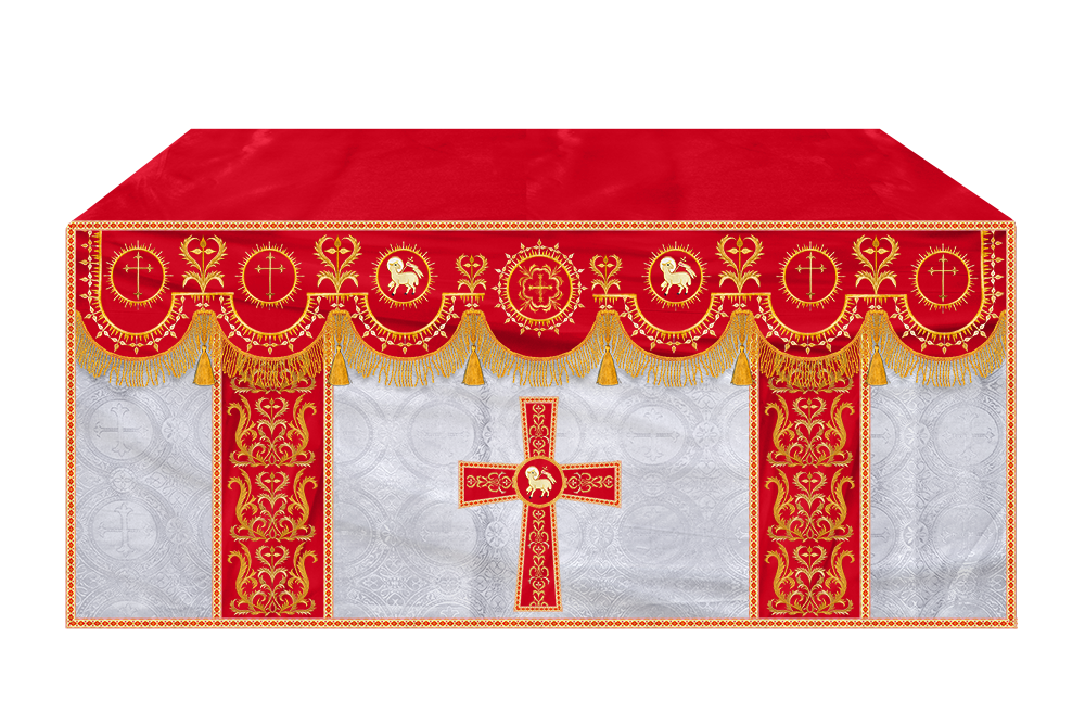 Communion Table Cloth with Embroidered Trims