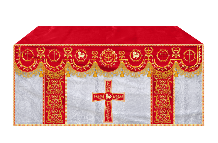Communion Table Cloth with Embroidered Trims