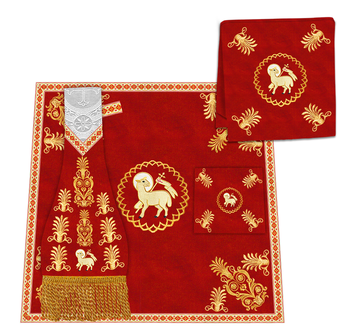 Embroidered Roman Cope with Adorned Spiritual Motif